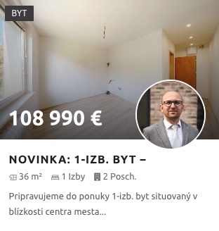 Predaj 1-izb. bytu na Predmestskej ulici v Žiline