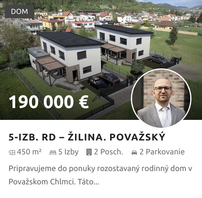 Predaj RD Považský Chlmec