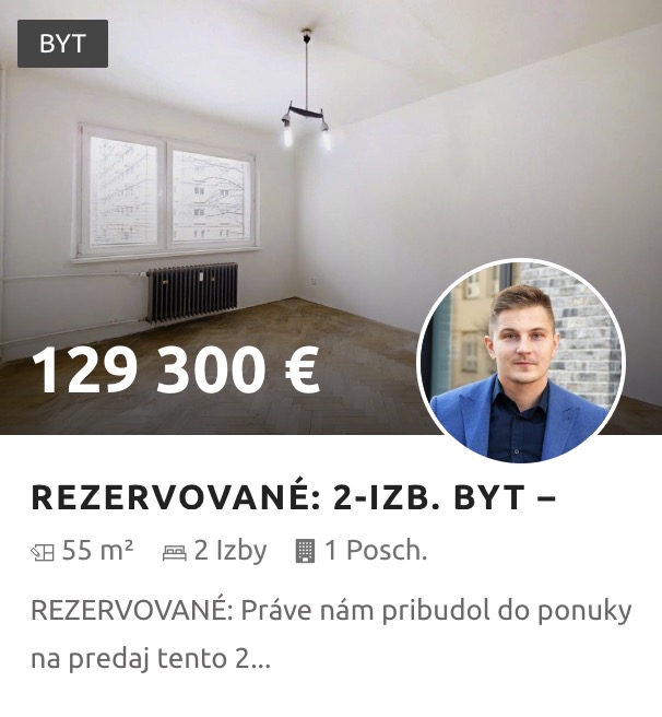 Predaj 2-izb. byt na Puškinovej